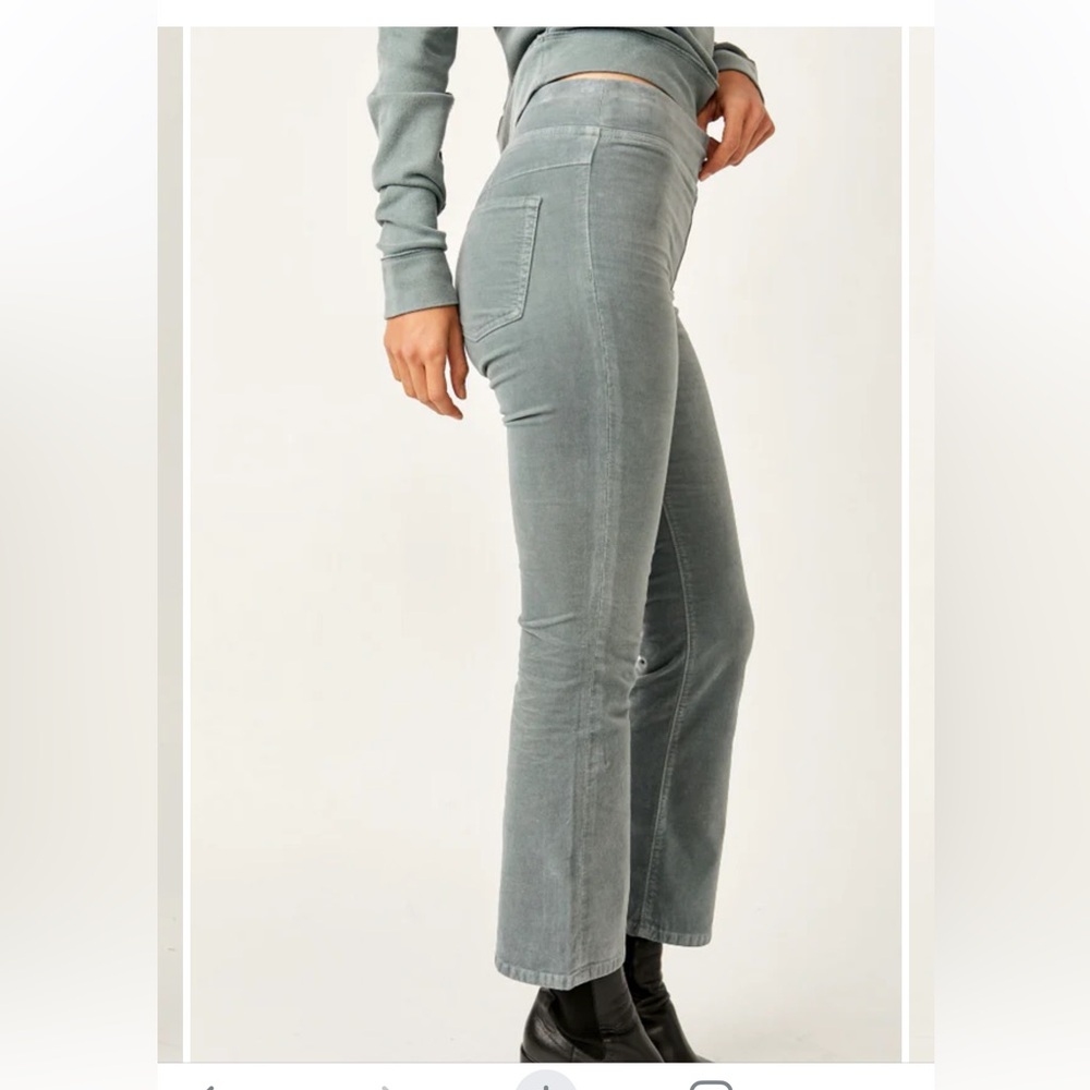 Free People Gray Boot Cut Pants - Picture 2 of 8